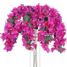 1/3/8pcs Artificial Silk Nine-Layered Flower Stems, 31 Inch Long Branches, Suitable For Tall Vase Floral Arrangements, Tabletop Decor, Home And Wedding Decoration - Red Violet - View 9