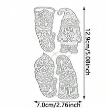 Christmas Metal Cutting Dies - Templates And Stencils For DIY Scrapbooking, Photo Albums, Card Making, Paper Craft Decorations - Sacrifice Theme Cutting Dies - LG22-3671 - View 3