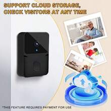 1PC Smart WiFi Video Doorbell, Wireless Security Doorbell With Built-In Battery, Two-Way Audio, USB Rechargeable, 2.4G WiFi Supported, 400mAh Battery, Long Playtime, Home Smart Security Device - View 7
