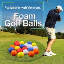 20 quả bóng golf xốp, cảm giác chân thực và bền bỉ, thiết kế hạn chế bay xa, phù hợp dùng trong sân vườn, trong nhà hoặc ngoài trời, phụ kiện golf - Nhiều màu - Xem 2