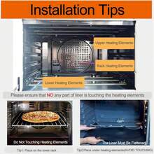 Black Non-Stick Oven Liner Reusable Heat-Resistant Mat Suitable For Electric Stove/Gas Stove/Grill Cooking - Multicolor - View 5