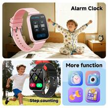 Reloj inteligente para niños 2026, pantalla de alta resolución, múltiples modos deportivos, podómetro, seguimiento de actividad, control de música, control de cámara, diseño minimalista, multilingüe, regalo ideal para niños, la mejor opción de regalo para niños - Multicolor - Ver 5