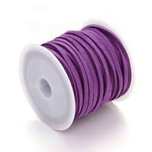 1 Roll 196.85 Inches Colorful Faux Suede Braided Cord, For DIY Bohemian Bracelet Jewelry Making String - 1 Roll - View 18