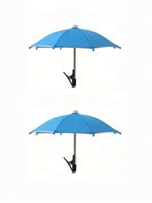 1/2pcs Mini Portable Sunshade Umbrella With Universal Clip Holder, Outdoor Sun Protection For Phones, Kindle, Navigation Devices, Anti-Glare Phone Screen Cover, Rain & Sun Proof, Essential For Travel - Multicolor - View 48