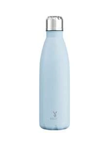 Meoky 500ml 磨砂不鏽鋼運動水壺 – 可樂造型保溫水壺，雙層防漏金屬瓶身，保溫保冷，可重複使用，適合學校、健身房、旅行和運動 - 藍色 - 查看 8