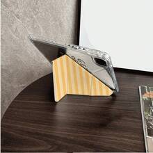 1件 藍色條紋印花透明背板平板保護殼，附筆槽，相容 iPad 10代 10.9吋 2022 智慧保護殼 / Air 13 (M3 2025) / Air 11 (M3 2025) / 11 (A16 2025) / 相容 Galaxy Tab S10+/S9/A9 / 相容 5/5PR/6/6PRO/7/7PRO / 相容 Oppo Pad / 相容 Matepad / 相容 Honor Pad - 彩色 - 查看 2