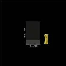 23/53 Transparent Bottom Snap Plastic Gift Bags With Gold Thin Rope, Suitable For Packaging Gifts And Party Prizes, Birthday, Wedding, Party And More - View 11