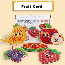 Children's Educational Toy Animal-Character Lacing Board Game, Wooden Lacing Toy For Fine Motor Skills Development, Early Learning Toy, Suitable For Boys And Girls As Birthday And Christmas Gift - Threading Board Toy - View 16