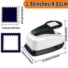 2 Inch/48mm Square Paper Punch Hole Cutter Tool, Daily Fashion, 2 Inch/48mm Square DIY Portable, Suitable For Paper Craft, Card Making, Scrapbooking, Journaling, Students - 2 Inch 48mm Square Stamp Puncher - View 3