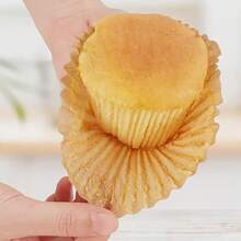 100pcs Natural Paper Baking Molds, Greaseproof Muffin Cupcake Liners, Non-Stick Oven Cake Pan Trays For Easter Ramadan Eid Holiday, Heavy-Duty Pastry Cups Birthday Party Supplies - Multicolor - View 5