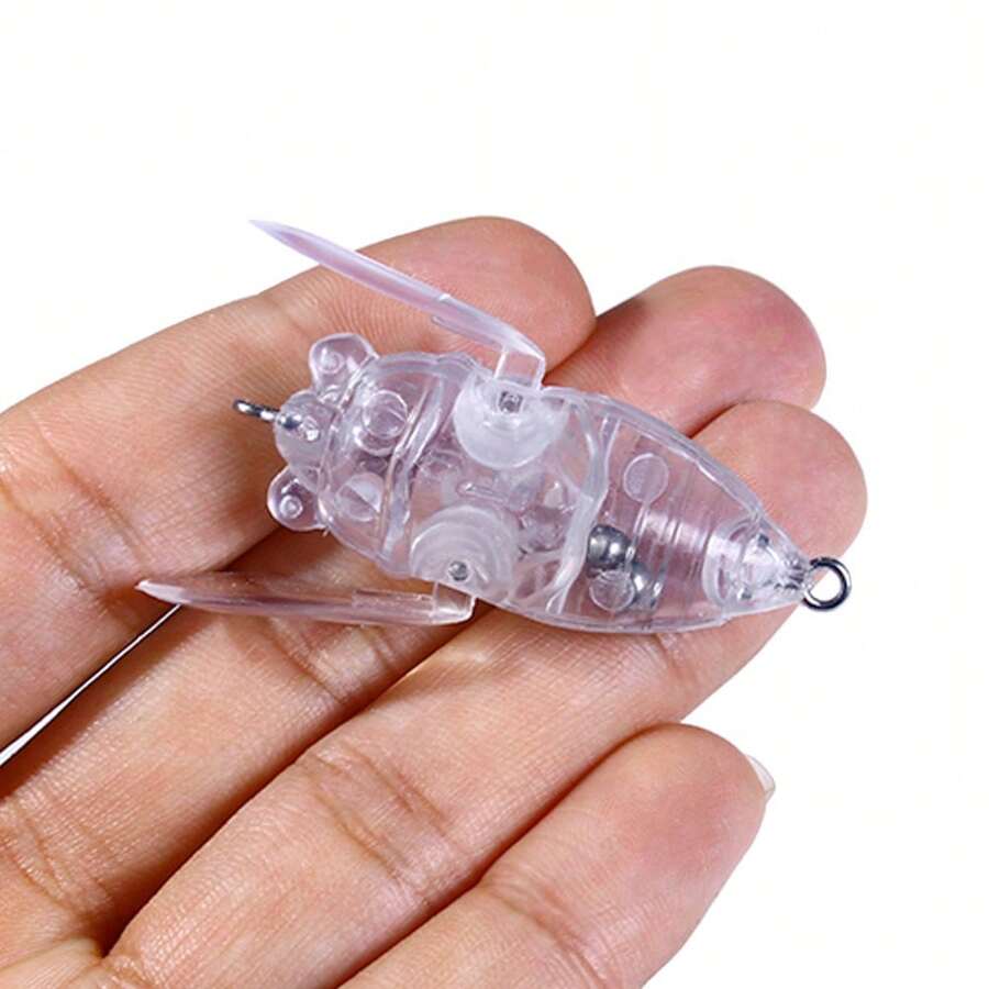 HENGJIA 10pcs Cicada-Shaped Crankbait Lures 4CM-5.1G Unpainted Hard Baits Bionic Cicada Blank Body DIY Fishing Tackle Artificial Lures - Multicolor - View 1