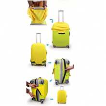 Elastic Dust-Proof Luggage Cover, Thickened Stretchable Suitcase Sleeve (Fits 18-28 Inch Luggage), Multi-Functional Luggage Protector, Essential Travel/Cruise/Vacation Gear, College Student Back-To-School Necessity, Home Decor, Portable Travel Accessory,Back To School - Multicolor - View 9