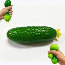 1/3 piezas Pelota antiestrés con rebote suave en forma de fruta, adecuada para adolescentes y adultos; Juguete antiestrés relleno de líquido en forma de fruta; Herramienta de relajación antiestrés - Verde - Ver 8