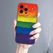 Juego de Fundas para Teléfono de TPU con Patrones Coloridos, Compatible con iPhone SEX78Plus, 11ProMax, 12MiniProMax, 13MiniProMax, 14PlusProMax, 15Plus ProMax - Funda Protectora Duradera - (Un color) 1 unidad por paquete - Ver 1
