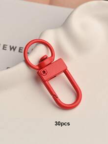 30Pcs 10*5mm Colorful Baked Enamel Eye Pins Threaded Screw Hooks DIY Jewelry Keyring Pendant Connector Craft Hardware Supplies - Colorful 3-point Small Door Knocker - View 15