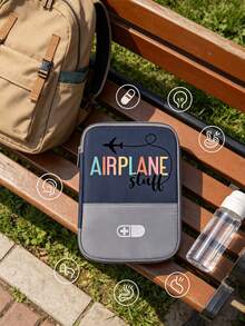 Portable Camping Medicine Bag, Portable Medical Kit With "AIRPLANE" And Pill Pattern, Compact First Aid Kit, Suitable For Travel And Home Portable Storage Bag, Small Medicine Bag, Convenient Medical Kit, Emergency Kit, Multiple Colors Available, Suitable For Daily/Outdoor/Travel, Essential Medical Accessory For Health-Conscious People And On-The-Go Use, Daily Health Management Organizer - Multicolor - View 6