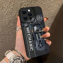 This Black Phone Case Showcases The Technological Appeal Of Smartphones With Its Precision-Machined Patterns. The Design Includes Gears, A Piston System, And The Prominent "MECHANIC" Logo, Exuding Industrial Style And Technical Elegance. Suitable For The 17, 17 Pro, And 17 Pro Max Models, This Unique Phone Case Is Perfect For Modern Professionals And Those Who Appreciate Industrial Aesthetics. - (單色)每包1件 - 查看 1