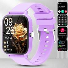 Reloj inteligente 2026 nuevo de 1.83 pulgadas con pantalla grande para hombres y mujeres, doble correa, correas de colores, notificación de mensajes, respuesta de llamadas, control de música conveniente, modo deportivo, compatible con sistemas iOS y Android, regalo perfecto - Multicolor 1 - Ver 14