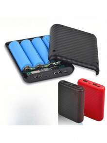 Detachable 4-Section 18650 Battery Box, Small-Capacity Powerbank Kit, Solderless Portable Power Bank Kit - Multicolor - View 2