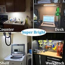 1pc LED Bar Cabinet Light, Work & Study Light, USB Powered - Suitable For Living Room, Closet, Cabinet, Vanity, Stairs, Outdoor And Study Room Lighting, Multi-Purpose Ambient Light, Magnetic Installation - Three-color Lighting - View 6