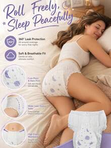 Upgraded High Elasticity Overnight Leak-Proof Ultra-Absorbent Breathable Skin-Friendly Disposable Period Panty Maternity Sanitary Pads - View 3