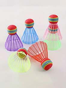 2pcs/6pcs/12pcs Badminton Shuttlecocks, Durable PA Silk, Lightweight And Easy To Track, Suitable For Outdoor And Indoor Sports, Complete Badminton Set - Multicolor - View 1