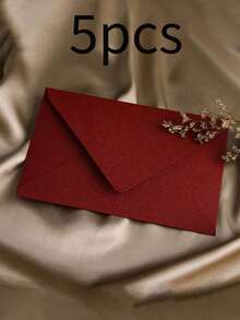 10pcs Envelopes, Office Envelopes, Wedding Invitation Cards, Western Business Invitation Letters, Holiday Gifts, Party Decoration Envelopes, Multi-Style & Multi-Color, DIY Handmade Storage, Solid Color Invitations Back To School - Multicolor - View 9