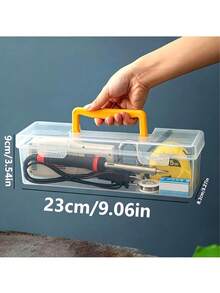 1/2pcs Tool And Parts Storage Box, Multi-Compartment Portable Transparent Tool Storage Box, Home Screw Wrench Hardware Accessories Sorting Storage Box, Toy Organizer Box, Portable Divided Organizer And Sorting Box - Style 2 - View 6