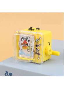 1pc Hand-Crank Animation Machine Keychain Flip Book Pendant Creative Backpack Charm Claw Machine Small Gift (Flip Book Position Randomly Placed) - Multicolor - View 17
