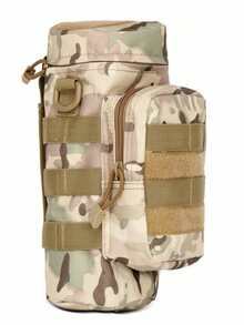 Men's Tactical Waist Bag With Water Bottle Holder, Outdoor Waist Belt Multi-Function Storage Pouch For Hiking, Running, Camping, MOLLE Storage Bag - Multicolor - View 12