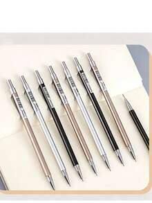 1支極簡自動鉛筆 0.5mm 點擊式鉛筆 學生文具 0.7mm 低重心自動鉛筆禮品，舒適握感（隨機顏色） - 彩色 - 查看 15
