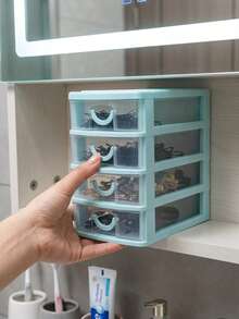 4-Layer Drawer Storage Box, Jewelry Box, Desktop Organizer, Suitable For Hair Accessories, Earrings And Other Small Items, Office Storage Box, Jewelry Organizer, Drawer Cosmetic Storage Box, Autumn Bedroom Decor, Drawer Organizer, Desktop Storage - Multicolor - View 10