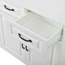 160 Cm Sideboard Cabinet In MDF With Storage Doors - White - View 10