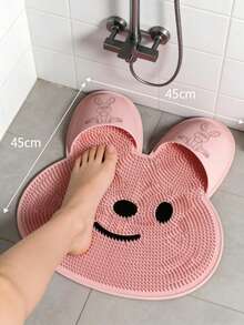 1pc Bear Foot Scrubbing Massage Mat, Bathroom Bath Foot Scrubber Mat, Stress Relief Foot Massage Brush - Multicolor - View 2