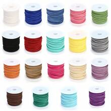 1 Roll 196.85 Inches Colorful Faux Suede Braided Cord, For DIY Bohemian Bracelet Jewelry Making String - 1 Roll - View 6
