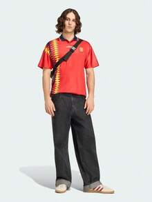 Adidas Unisex Sports Performance SPAIN HOME JERSEY 1994 Spain National Team 1994 Retro Football Casual Culture Short Sleeve Jersey JN3707 - Red - View 7