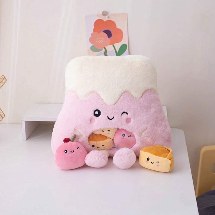 A Bag Of Snakes, Plush Pillow, Cute Boba Tea, Cookies, Stuffed Animal, Pudding, Cake, Alien, Bat, Plushies, Hug, Pillow, Birthday Gift - 42cm Green Alien - View 8