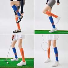 1/5 Pair Professional Sports Compression Socks - Moisture-Wicking Running & Jump Rope Socks - Shaping & Slimming Leg Style - Multicolor - View 5