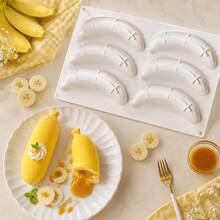 1pc Banana Cake Silicone Mold, Banana Shape, Suitable For Cake/Mousse/Pudding/Jelly, Easy Release, Multi-Functional Baking Mold. Suitable For Home Baking/Private Dessert Shop/Baking Enthusiasts - Multicolor - View 3