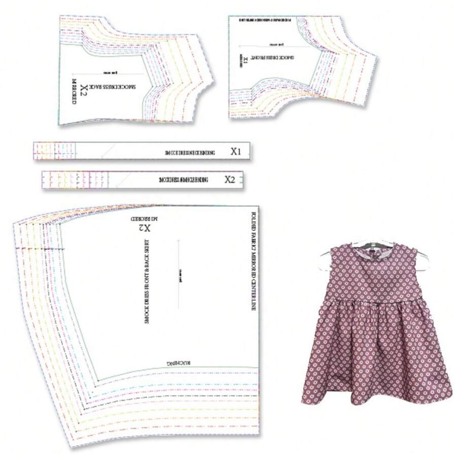 Summer Dress Multi-Size Sewing Patterns, 1:1 Scale Garment Sewing Patterns, Clothing Prototype Patterns, Perfect Sewing Templates For Tailoring And Fashion Design – The Ultimate Gift For Sewing Enthusiasts - CH0002 - View 1