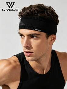1pc WRELS Sports Headband, Sweat-Absorbent & Non-Slip, Soft Elastic Fabric, Suitable For Women Cycling, Yoga And Fitness - Multicolor - View 10