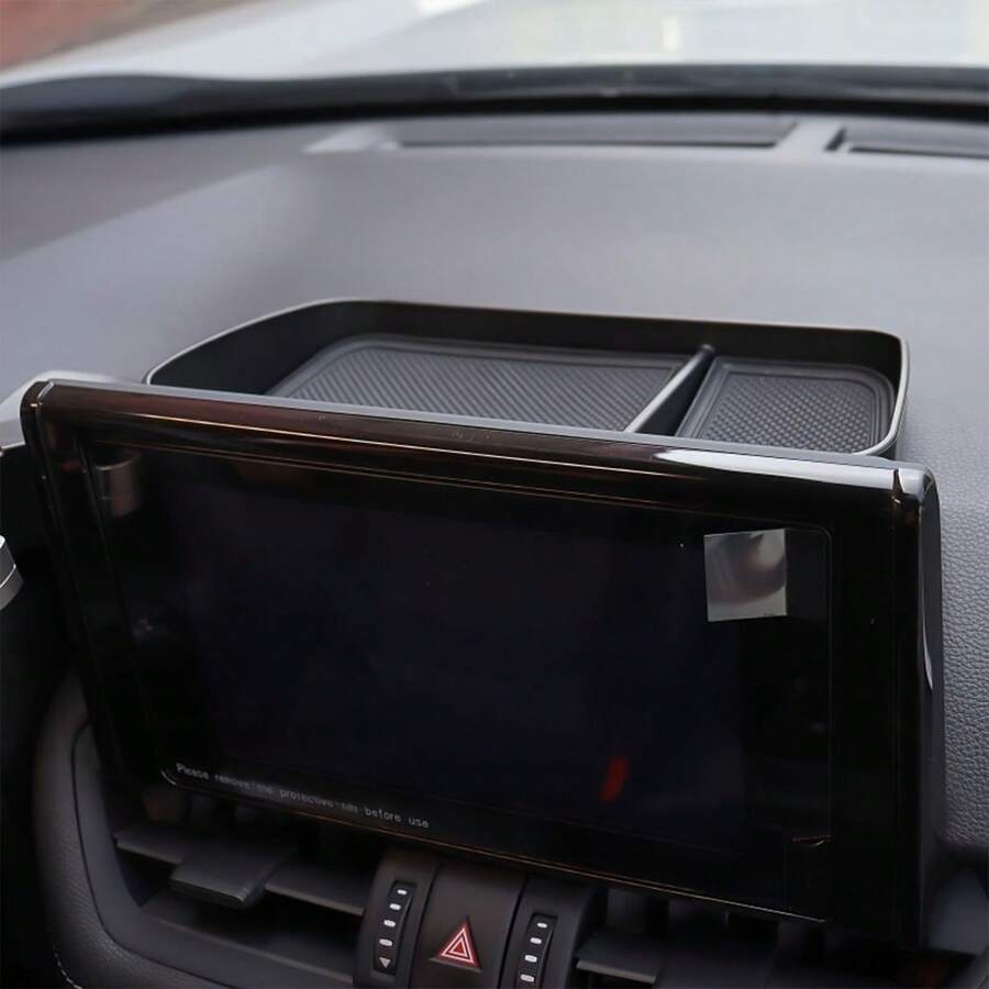 1pc Non-Slip Dashboard Tray - Heavy Duty Non-Slip Car Storage Box, Front Opening Design, Suitable For All Car Models - Can Securely Hold Phone, Keys, Coins And Cards - Car Accessories, Front Opening Design - A - View 1