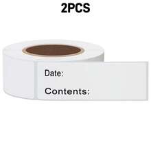 Food Storage Labels, Date & Contents Writable Kitchen Stickers For Fridge, Freezer, Jam Jars, Storage Containers, Food Boxes & Pantry Organization - White - View 9