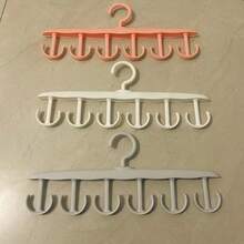 2/4/6pcs Spaghetti Strap Bra Hooks Wavy Design For Clothing Storage Hat Organizer Pants Rack Multi-Functional Home Closet Hanging System Wall Mount Accessories - View 9
