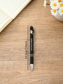 12pcs Blue Ink Customized Pens, Metal Printed Name/Logo/Text, Gift For Office, Teachers And Students, Engraved Pens, Promotional Items - Sets - View 7