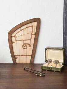 Creative Wooden Fairy Door, Vintage Rustic Small Door, Garden Yard Decor, Home Decor Fairy Tale Door - A - View 8