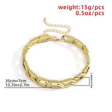 Chunky Chain Necklace, Single-Layer Collarbone Accessory, Modern And Simple. - Baby Pink - View 4