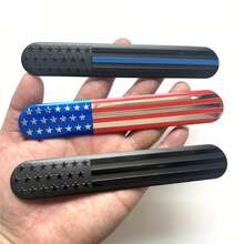 American Flag Aluminum Badge Sticker For Cars, Trucks, Motorcycles, SUVs - Weatherproof Metal Decal For Hoods, Doors, And Trunks, Patriotic Car Body Decal With Strong Adhesive For Easy Application,Car Accessories,Car Decals - A - View 5
