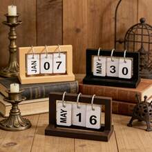 1:12 Scale Dollhouse Mini Desktop Calendar, Exquisite Design, Model House Living Room Scene Decor And Photography Prop, Home Model Decoration, Unique Desktop Charm, OB11 Model Photography Prop, Dollhouse DIY Accessory - Multicolor - View 5