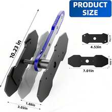 Brake Caliper Press Tool Car Piston Spreader Pad 360 Degree Swing Ratchet Hand Wrench Expander For Single Twin Quad Piston Disc Brake Vehicle Summervibes - A - View 3